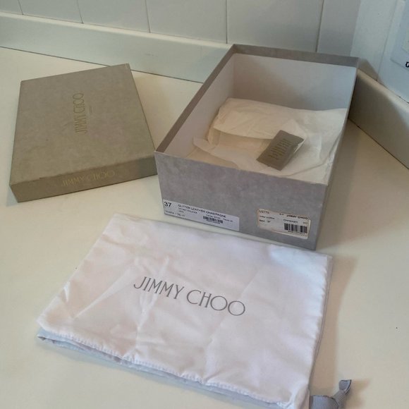 Jimmy Choo “Ivette” sandals with dust bag. Size 37 (Size 7 US) - Picture 8 of 11